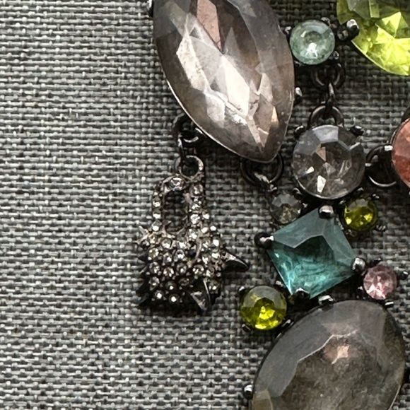 VTG LOULOU DE LA FALAISE PARIS COUTURE RUNWAY OVERSIZE JEWEL BROOCH PIN NECKLACE - Picture 4 of 12